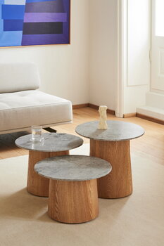 Fredericia Tavolino da salotto Niveau, 45 cm, frassino oliato-grigio tundra