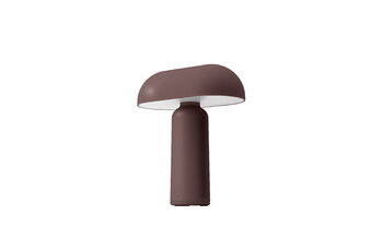 Normann Copenhagen Porta ladattava pöytävalaisin, ruskea, sisustuskuva