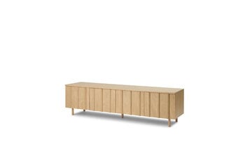 Normann Copenhagen Rib skänk, låg, 175 cm, ek