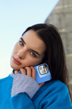 Nudient Bold Case for iPhone, maya blue