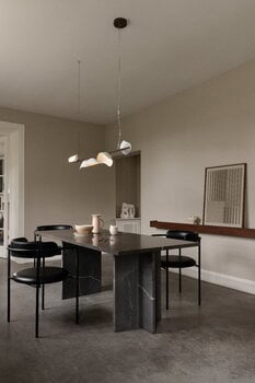 Nuura Lampada a sospensione Florii 5 Linear, bronzo scuro - bianco, immagine decorativa