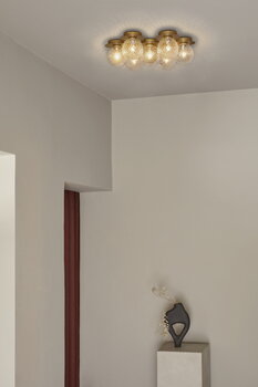 Nuura Liila Star wall/ceiling lamp, Nordic gold - optic clear