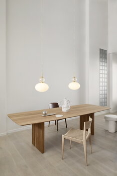 Nuura Rizzatto 32 pendant, brass - opal white