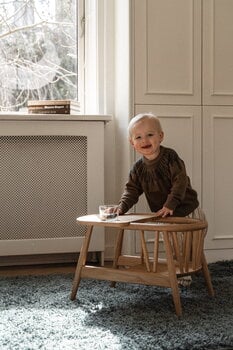 Oaklings Smilla toddler chair with tray, oak, decoration image