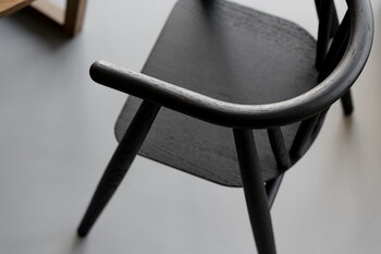Oaklings Storm kid's chair, black stained oak