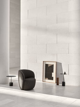 Wendelbo Calibre sidobord, hög, svart - Nero Marquina-marmor