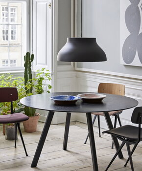 HAY CPH25 2.0 table, 140 cm, black laminate - black linoleum, decoration image