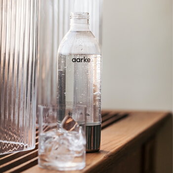 Aarke PET water bottle, 2 pcs, 80 cl, polished steel