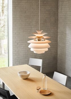 Louis Poulsen PH Snowball pendant, Anniversary Edition, matt white - pale rose