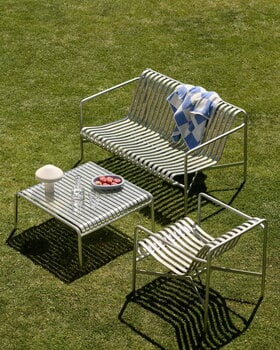 HAY Palissade lounge chair, low, hot galvanised, decoration image