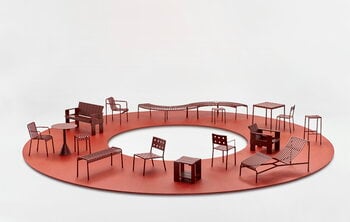 HAY Palissade table, 82,5 x 90 cm, iron red