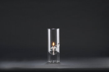 Paustian Wolfard oil lamp, large, clear glass