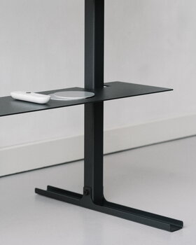 Pedestal Plate shelf, charcoal