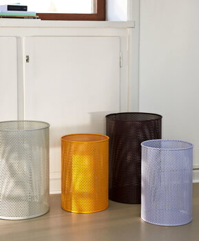 HAY Corbeille Perforated Bin, format L, gris clair