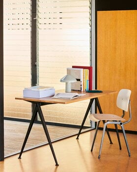 HAY Pyramid table 01, 140 x 65 cm, black - lacquered oak
