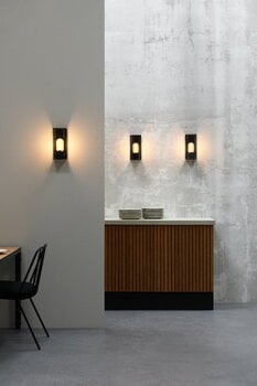 Sammode Quadratube W2 wall lamp, S, 300 mm, champagne