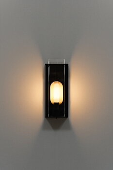 Sammode Quadratube W2 wall lamp, S, 300 mm, champagne