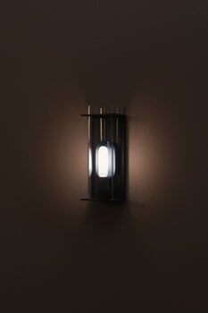 Sammode Quadratube W2 wall lamp, S, 300 mm, petrol