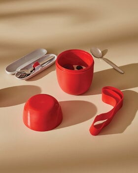 Alessi Food à porter lunch pot, red