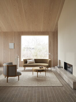 Carl Hansen & Søn RF1905 Sideways sohvapöytä,  öljytty tammi - tammiviilu, sisustuskuva