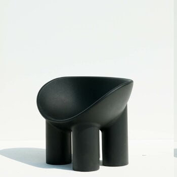 Driade Roly Poly armchair, recycled plastic, black