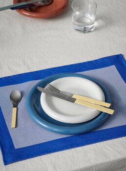HAY Assiette Barro, lot de 2, 24 cm, bleu foncé