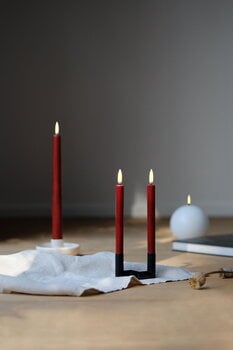 Uyuni Lighting LED taper candle, 2 pcs, red