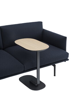 Muuto Table d’appoint Relate, chêne - noir
