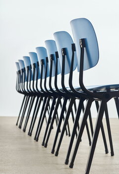 HAY Revolt chair, black - azure blue 3.0, decoration image