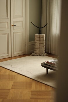 Woven Works Ribbon rug, white