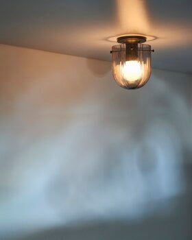 GUBI Seine ceiling lamp, antique brass - smoke