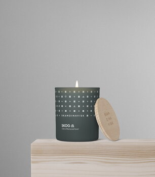 Skandinavisk Scented candle with lid, SKOG, large, decoration image