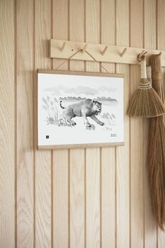 Teemu Järvi Illustrations Sapelihammaskissa juliste, 40 x 30 cm, sisustuskuva