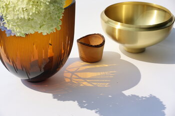 Utopia & Utility Ray stacking vessel, 55 x 30 cm, amber - brass, decoration image