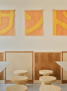Normann Copenhagen Sgabello Bit, cone, giallo, immagine decorativa