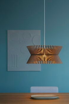 Secto Design Kontro 6000 pendant, walnut, decoration image