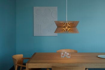 Secto Design Kontro 6000 pendant, walnut, decoration image