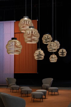 Secto Design Kumulo 5200 pendant, natural birch, decoration image