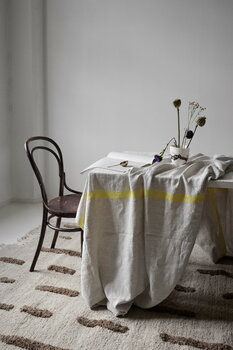 Sera Helsinki Laine rug knotted, off white - brown
