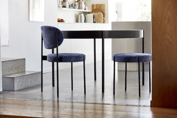 Verpan Series 430 dining table 120 cm, black laminate