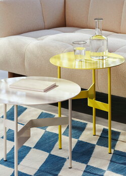 HAY Shim coffee table, diam. 45 cm, h. 51 cm, custard