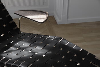Sibast AV Egoist chaise longue w/ cushion, walnut - black leather