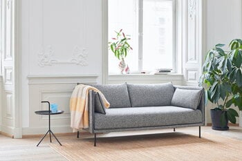 HAY Silhouette soffa 2-sits, Olavi 03/Silk, svart - svart stål