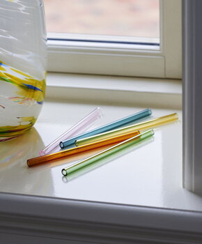 HAY Sip Cocktail straws, 6 pcs, glass