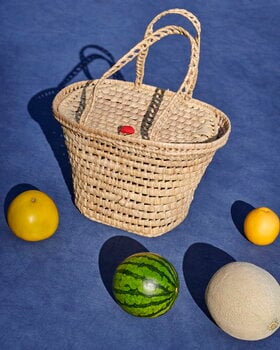 HAY Sobremesa market basket, natural - red