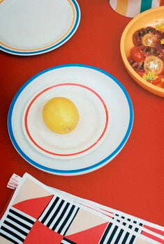 HAY Sobremesa plate, 2 pcs, 24,5 cm, blue - yellow