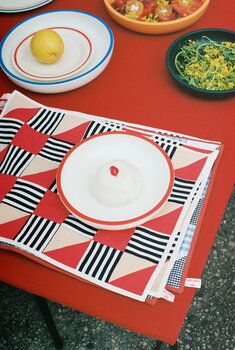 HAY Sobremesa placemat, stripe, red