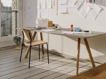 HAY CPH30 2.0 table, 200 x 90 cm, lacquered oak - grey linoleum, decoration image