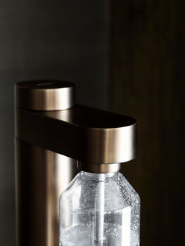 Stelton Brus carbonator, dark brown metallic