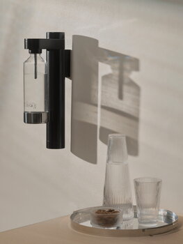 Stelton Brus carbonator, wall mount, black, decoration image